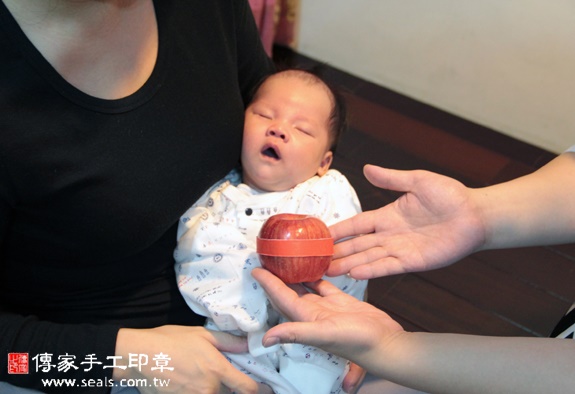 楊寶寶(新北汐止區到府嬰兒寶寶滿月剃頭理髮、免費到府嬰兒剃胎毛儀式吉祥話)。到府剃頭剃胎毛主持、專業拍照、DVD光碟、證書。★購買「臍帶章、肚臍章、胎毛筆刷印章」贈送：剃頭、收涎、抓周，三選一。2015.11.20 照片8